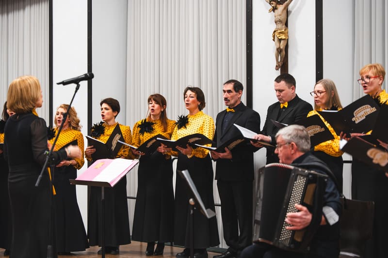 Tradizia Chor beim Konzert